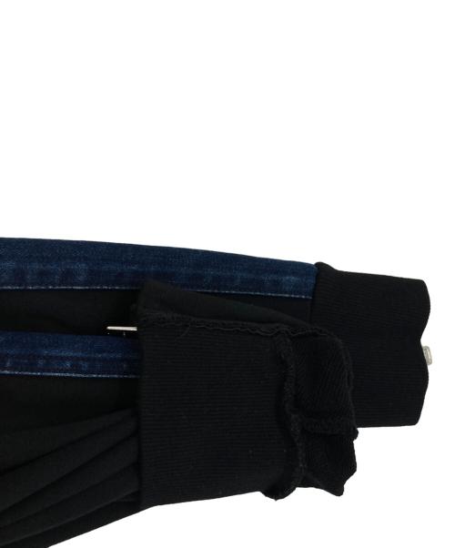 DIESEL（ディーゼル）DIESEL (ディーゼル) ジップパーカー ブラック×インディゴ サイズ:Sの古着・服飾アイテム