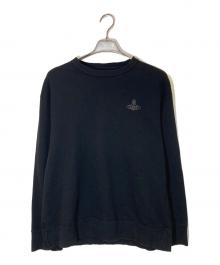 Vivienne Westwood（ヴィヴィアンウエストウッド）の古着「ワンポイントORB スウェットシャツ」｜ブラック