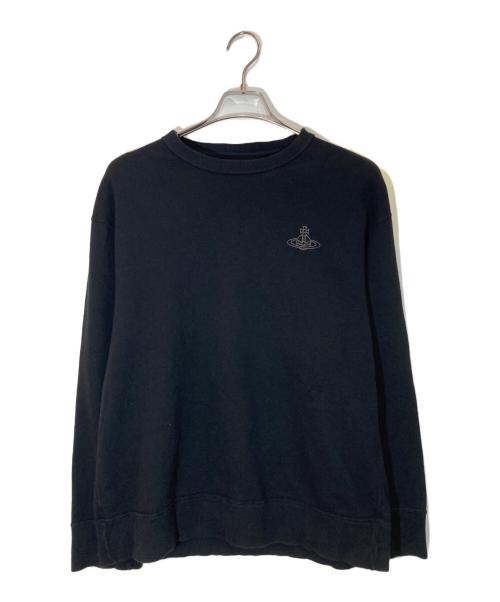 Vivienne Westwood（ヴィヴィアンウエストウッド）Vivienne Westwood (ヴィヴィアンウエストウッド) ワンポイントORB スウェットシャツ ブラック サイズ:46の古着・服飾アイテム