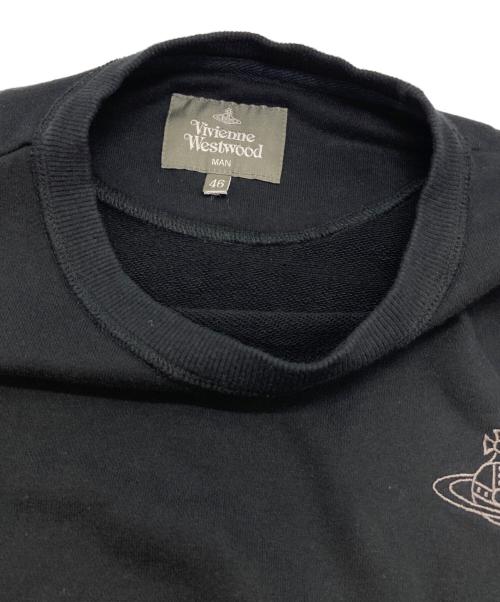 Vivienne Westwood（ヴィヴィアンウエストウッド）Vivienne Westwood (ヴィヴィアンウエストウッド) ワンポイントORB スウェットシャツ ブラック サイズ:46の古着・服飾アイテム