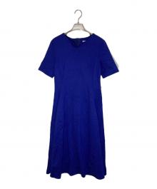mila schon（ミラ ショーン）の古着「ヴィスコースレーヨン ストレッチワンピース」｜ブルー