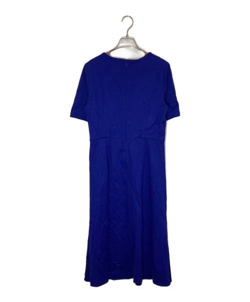 mila schon（ミラ ショーン）Mila Schon (ミラ ショーン) ヴィスコースレーヨン ストレッチワンピース ブルー サイズ:40の古着・服飾アイテム