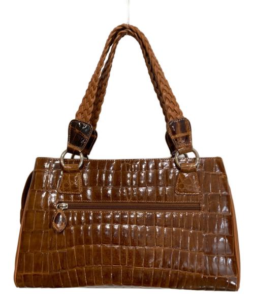 RODANIA（ロダニア）RODANIA (ロダニア) クロコダイルハンドバッグ ブラウン サイズ:-の古着・服飾アイテム