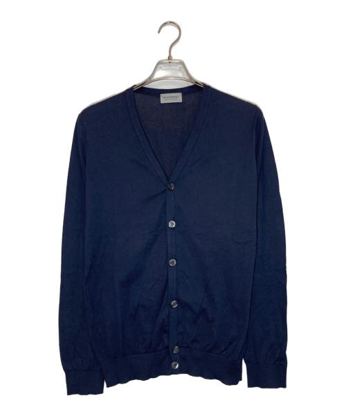 JOHN SMEDLEY（ジョンスメドレー）JOHN SMEDLEY (ジョンスメドレー) シーアイランドコットンVネックカーディガン ネイビー サイズ:Lの古着・服飾アイテム