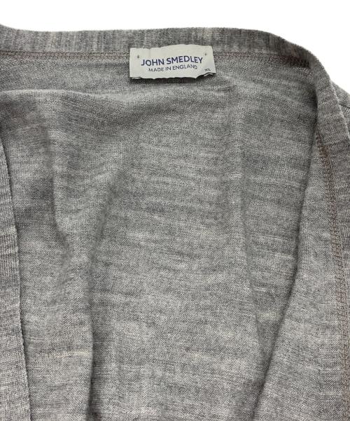 JOHN SMEDLEY（ジョンスメドレー）JOHN SMEDLEY (ジョンスメドレー) メリノウールVネックカーディガン グレー サイズ:XLの古着・服飾アイテム