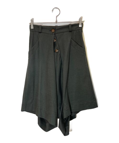 Vivienne Westwood RED LABEL（ヴィヴィアンウエストウッドレッドレーベル）Vivienne Westwood RED LABEL (ヴィヴィアンウエストウッドレッドレーベル) オーブボタンラップパンツ カーキ サイズ:SIZE 1の古着・服飾アイテム