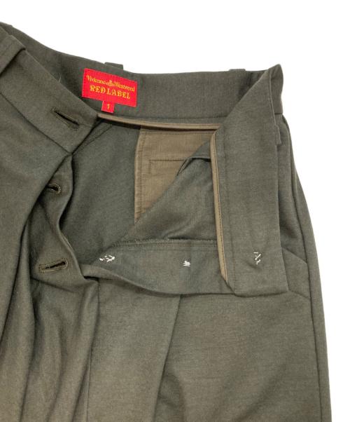 Vivienne Westwood RED LABEL（ヴィヴィアンウエストウッドレッドレーベル）Vivienne Westwood RED LABEL (ヴィヴィアンウエストウッドレッドレーベル) オーブボタンラップパンツ カーキ サイズ:SIZE 1の古着・服飾アイテム