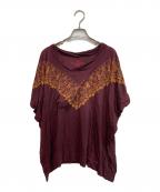 Vivienne Westwood RED LABELヴィヴィアンウエストウッドレッドレーベル）の古着「オーブバンダナプリントTシャツ」｜ボルドー