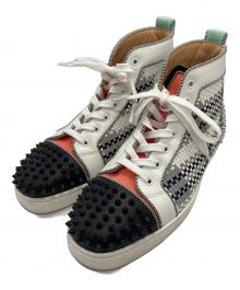 Christian Louboutin（クリスチャン・ルブタン）の古着「LOU SPIKES 2 FLAT」｜マルチカラー