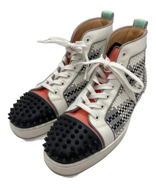 Christian Louboutin（クリスチャン・ルブタン）Christian Louboutin (クリスチャン・ルブタン) LOU SPIKES 2 FLAT マルチカラー サイズ:SIZE 42 1/2の古着・服飾アイテム