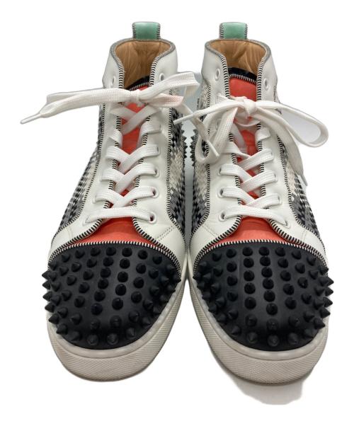 Christian Louboutin（クリスチャン・ルブタン）Christian Louboutin (クリスチャン・ルブタン) LOU SPIKES 2 FLAT マルチカラー サイズ:SIZE 42 1/2の古着・服飾アイテム