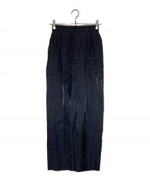 ISSEY MIYAKE（イッセイミヤケ）の古着「シャイニーシアーパンツ」｜ブラック