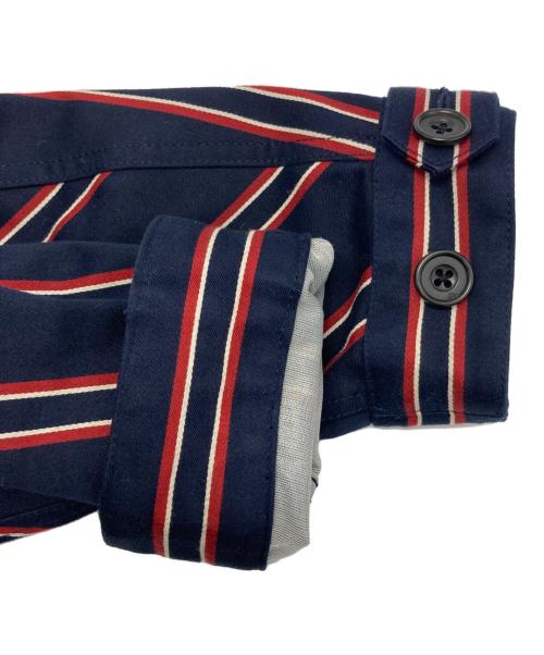 FRED PERRY（フレッドペリー）FRED PERRY (フレッドペリー) ストライプショートモッズコート ネイビー サイズ:Mの古着・服飾アイテム