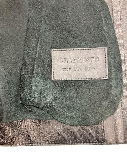 ALL SAINTS（オールセインツ）ALL SAINTS (オールセインツ) ライダースジャケット ブラック サイズ:UK8の古着・服飾アイテム
