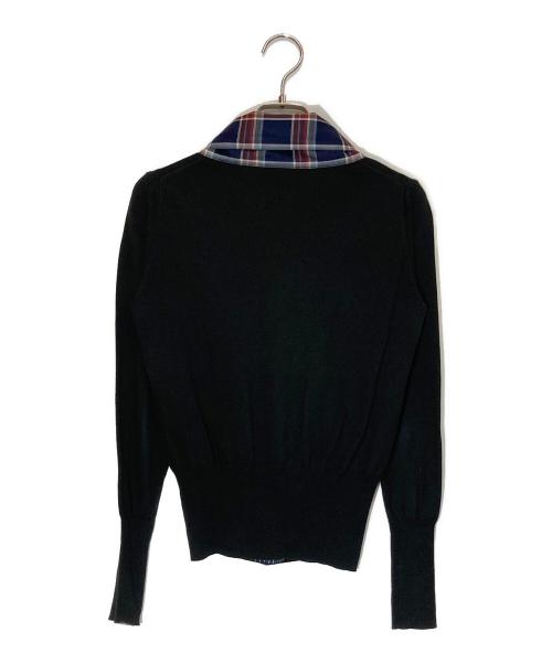 Vivienne Westwood RED LABEL（ヴィヴィアンウエストウッドレッドレーベル）Vivienne Westwood RED LABEL (ヴィヴィアンウエストウッドレッドレーベル) ボウタイデザインカーディガン ブラック サイズ:1の古着・服飾アイテム