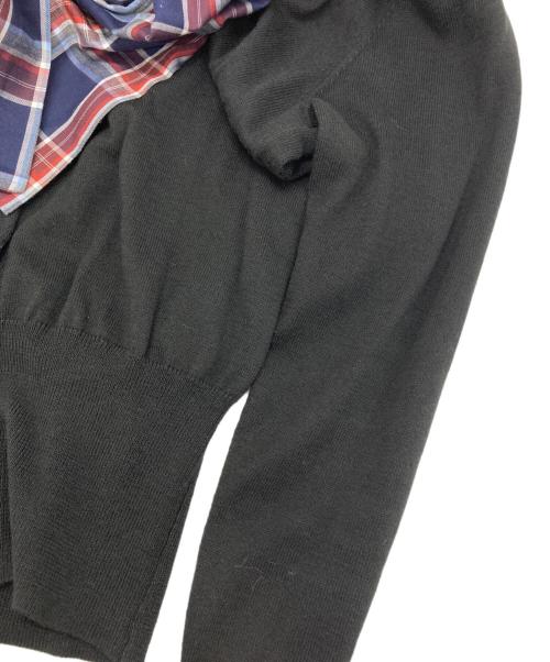 Vivienne Westwood RED LABEL（ヴィヴィアンウエストウッドレッドレーベル）Vivienne Westwood RED LABEL (ヴィヴィアンウエストウッドレッドレーベル) ボウタイデザインカーディガン ブラック サイズ:1の古着・服飾アイテム