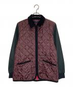 FRED PERRY×LAVENHAMフレッドペリー×ラベンハム）の古着「キルティングジャケット」｜ブラック × ボルドー