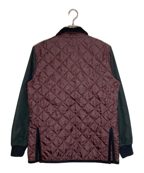 FRED PERRY（フレッドペリー）FRED PERRY (フレッドペリー) LAVENHAM (ラベンハム) キルティングジャケット ブラック × ボルドー サイズ:38の古着・服飾アイテム
