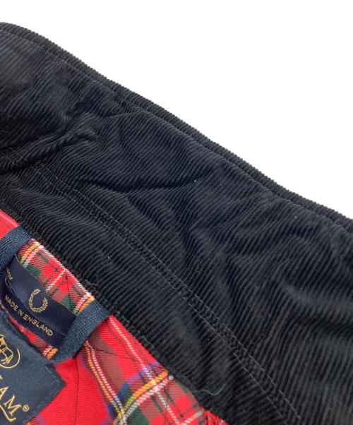 FRED PERRY（フレッドペリー）FRED PERRY (フレッドペリー) LAVENHAM (ラベンハム) キルティングジャケット ブラック × ボルドー サイズ:38の古着・服飾アイテム