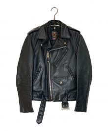 Schott（ショット）の古着「ワンスターレザーライダースジャケット」｜ブラック