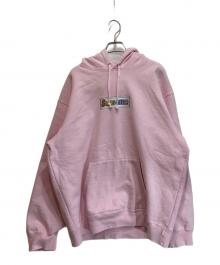 SUPREME（シュプリーム）の古着「Bling Box Logo Hooded Sweatshirt」｜ピンク