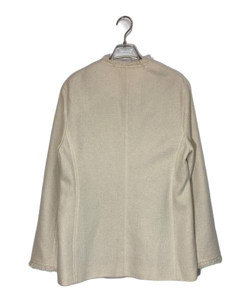 Spick and Span（スピック＆スパン）Spick and Span (スピック＆スパン) プレーンウィーブVカラージャケット ベージュ サイズ:-の古着・服飾アイテム