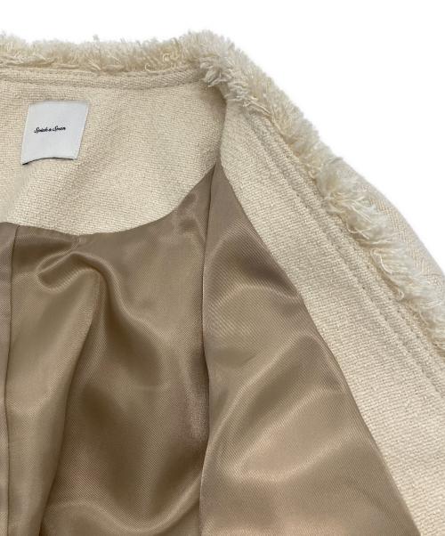 Spick and Span（スピック＆スパン）Spick and Span (スピック＆スパン) プレーンウィーブVカラージャケット ベージュ サイズ:-の古着・服飾アイテム