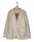 Spick and Span（スピック＆スパン）の古着「プレーンウィーブVカラージャケット」｜ベージュ