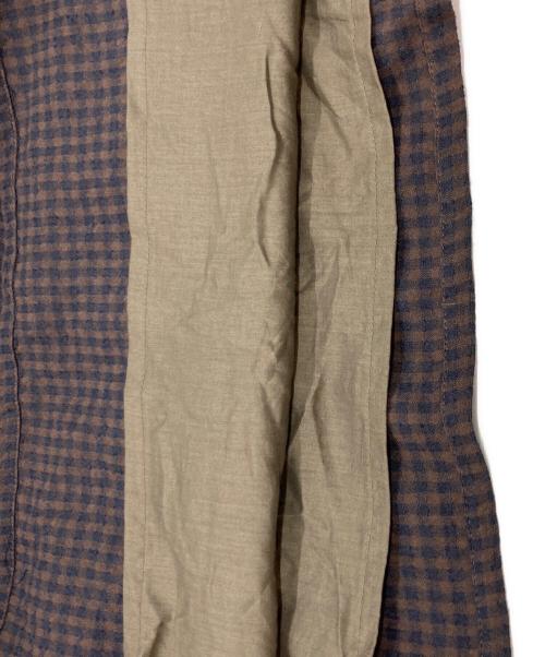 KAGURE（カグレ）kagure (カグレ) ギンガムティアードスカート ブラウン サイズ:Freeの古着・服飾アイテム