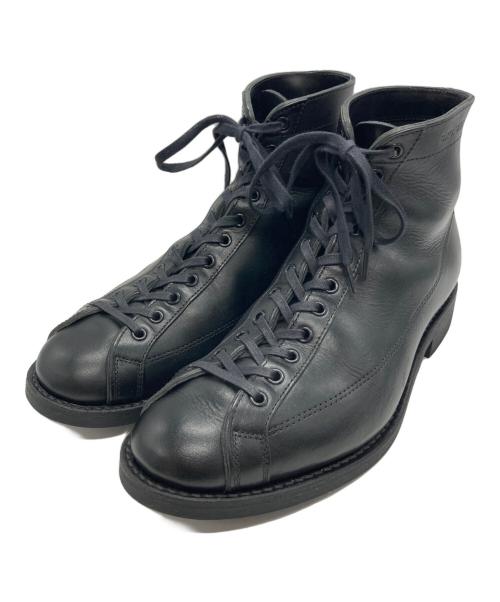 brother bridge（ブラザーブリッジ）BROTHER BRIDGE (ブラザーブリッジ) HENRY ラインマンブーツ ブラック サイズ:SIZE 9の古着・服飾アイテム