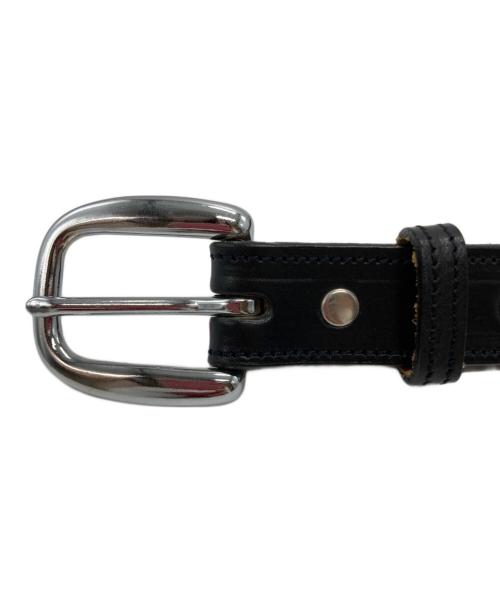 TORY LEATHER（トリーレザー）TORY LEATHER (トリーレザー) Bridle Leather Clincher Belt Featuring metal clinchers down the center ブラック サイズ:-の古着・服飾アイテム