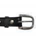 中古・古着 TORY LEATHER (トリーレザー) Bridle Leather Clincher Belt Featuring metal clinchers down the center ブラック サイズ:-：9000円