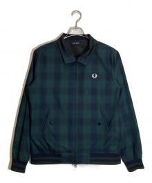 FRED PERRY×BEAMS（フレッドペリー×ビームス）の古着「別注 Harrington Jacket」｜ネイビー×グリーン