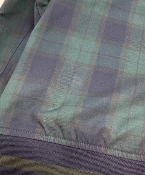 FRED PERRY（フレッドペリー）FRED PERRY (フレッドペリー) BEAMS (ビームス) 別注 Harrington Jacket ネイビー×グリーン サイズ:Ⅼの古着・服飾アイテム