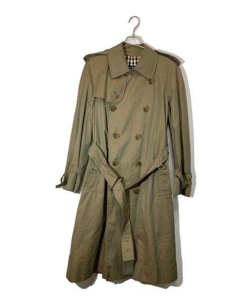 Burberry's（バーバリー）Burberry's (バーバリー) 玉虫色裏ノバチェックトレンチコート カーキ サイズ:-の古着・服飾アイテム