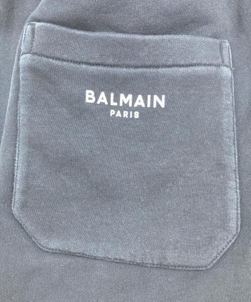 BALMAIN（バルマン）BALMAIN (バルマン) FLOCKED JOGGING PANTS ブラック サイズ:Sの古着・服飾アイテム