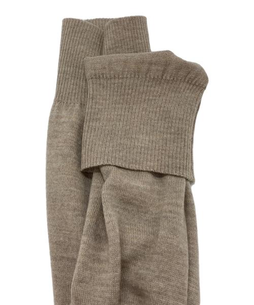 ami（アミ）ami (アミ) ハートロゴ メリノウールカーディガン ベージュ サイズ:SIZE Lの古着・服飾アイテム