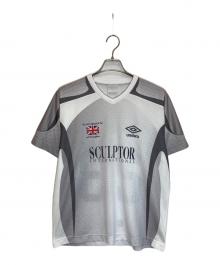 UMBRO×sculptor（アンブロ×スカルプター）の古着「soccer Jersey shirt」｜ホワイト×グレー