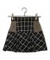 ANDMARY（アンドマリー）の古着「Coco check pleats skirt」｜ブラック