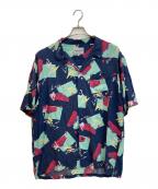 Carhartt WIPカーハート ワーク イン プログレス）の古着「S/S ANDERSON SHIRTS」｜ネイビー
