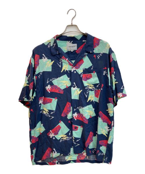 Carhartt WIP（カーハート ワーク イン プログレス）CARHARTT WIP (カーハート ワーク イン プログレス) S/S ANDERSON SHIRTS ネイビー サイズ:XLの古着・服飾アイテム