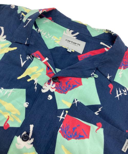 Carhartt WIP（カーハート ワーク イン プログレス）CARHARTT WIP (カーハート ワーク イン プログレス) S/S ANDERSON SHIRTS ネイビー サイズ:XLの古着・服飾アイテム