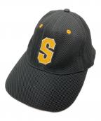 stussyステューシー）の古着「S Logo Mesh Baseball Cap」｜ブラック
