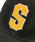 中古・古着 stussy (ステューシー) S Logo Mesh Baseball Cap ブラック：9000円