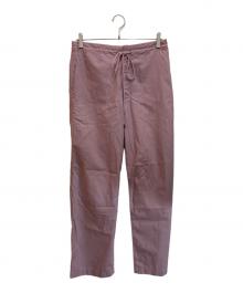 AURALEE（オーラリー）の古着「WASHED FINX TWILL EASY WIDE PANT」｜パープル
