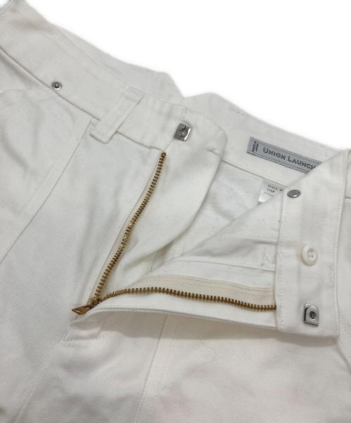 UNION LAUNCH（ユニオンランチ）UNION LAUNCH (ユニオンランチ) ヒッコリーペインターパンツ ホワイト サイズ:XSの古着・服飾アイテム