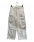UNION LAUNCH（ユニオンランチ）の古着「ヒッコリーペインターパンツ」｜ホワイト