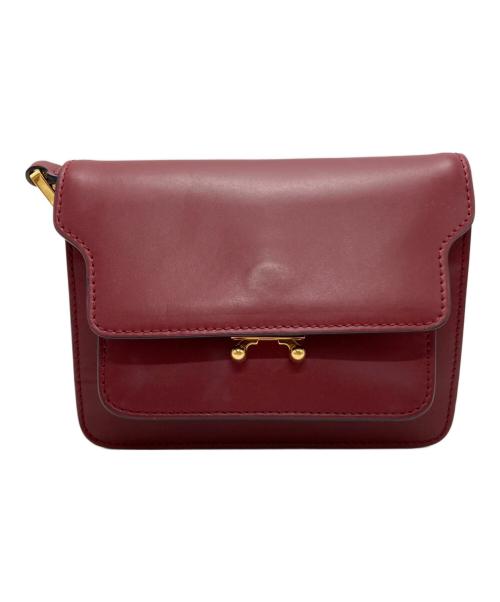 MARNI（マルニ）MARNI (マルニ) トランクミニショルダーバッグ ボルドー サイズ:-の古着・服飾アイテム