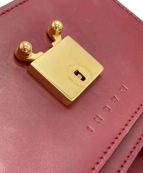 MARNI（マルニ）MARNI (マルニ) トランクミニショルダーバッグ ボルドー サイズ:-の古着・服飾アイテム