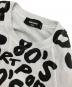 中古・古着 DSQUARED2 (ディースクエアード) D2 POP 80'S KNIT CREWNECK PULLOVER ブラック×ホワイト サイズ:SIZE 3XL：18000円